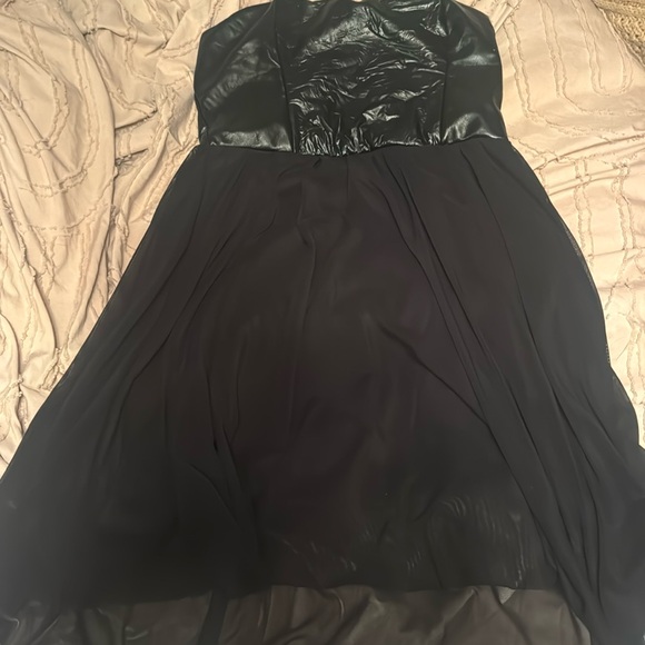 Leather top dress - Picture 1 of 4